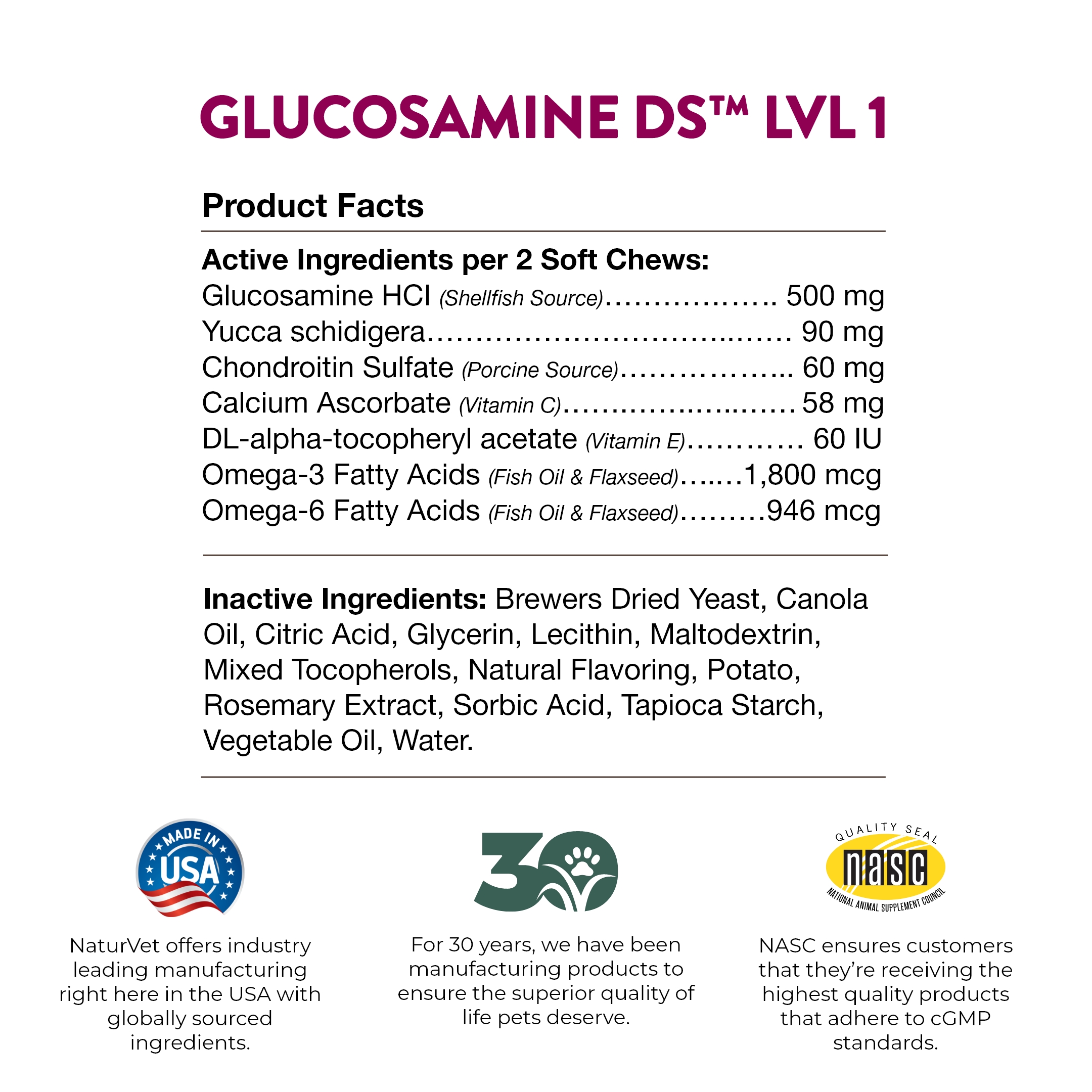 Glucosamine DS L1 SC 120ct