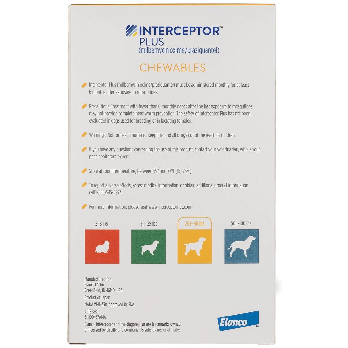 Interceptor-Plus-Chewables-Dog-Yellow-Back