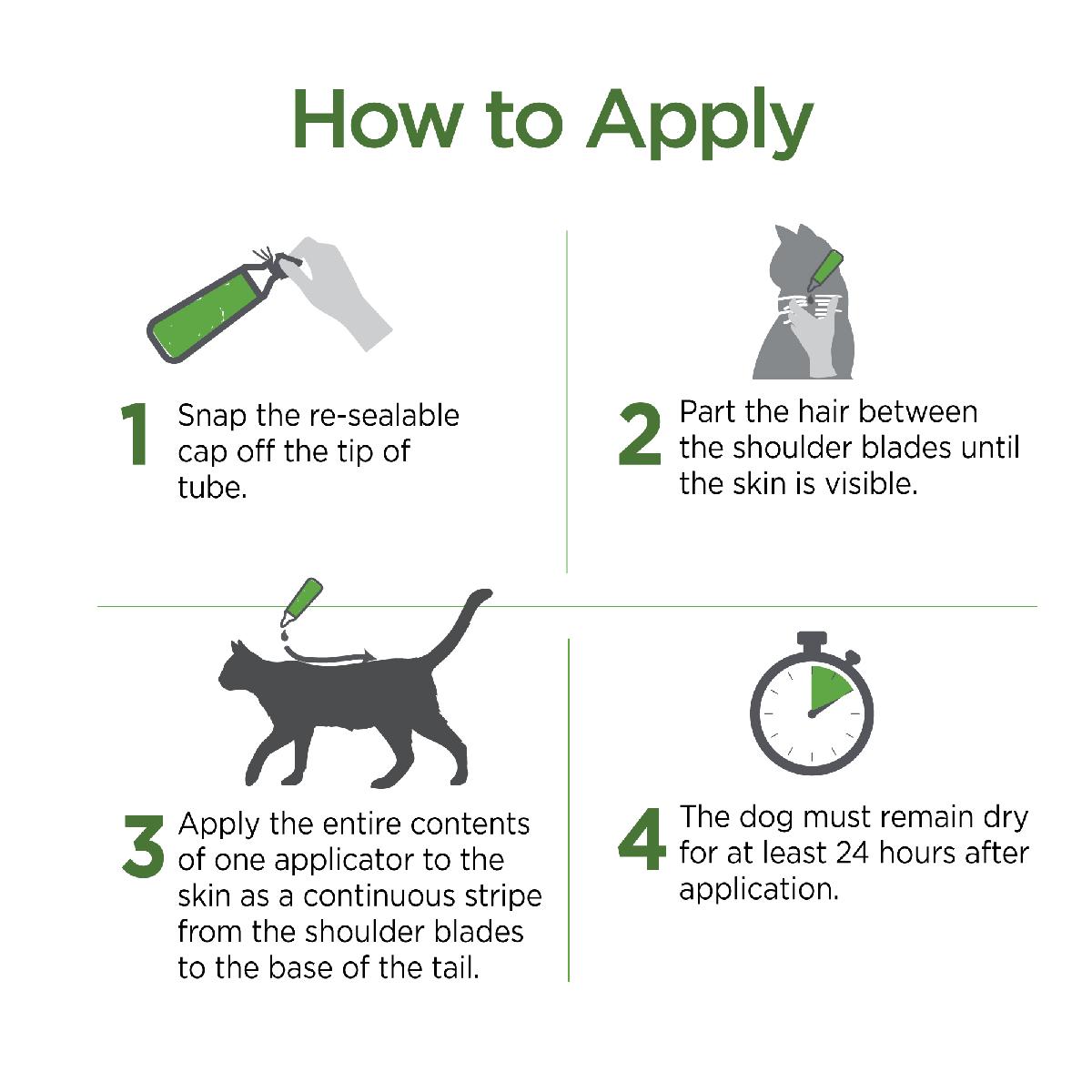 Vetality Naturals Flea & Tick Topicals for Cats, 3 doses