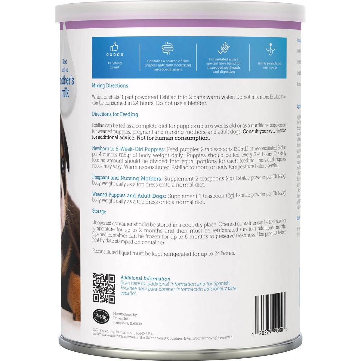 Esbilac Puppy Milk Replacer Powder, 12 Ounces