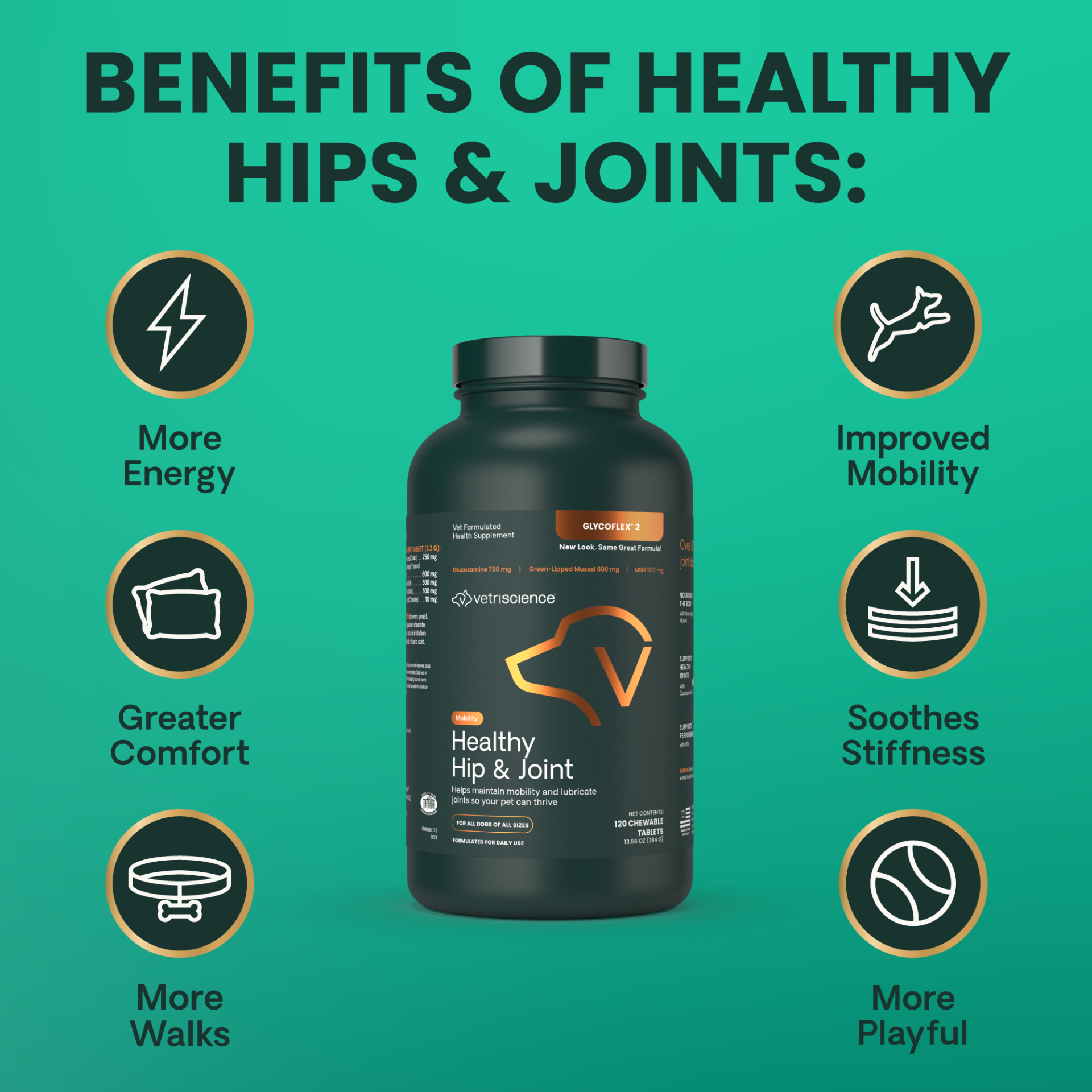 Healthy Hip & Joint Chewable Tablets for Dogs