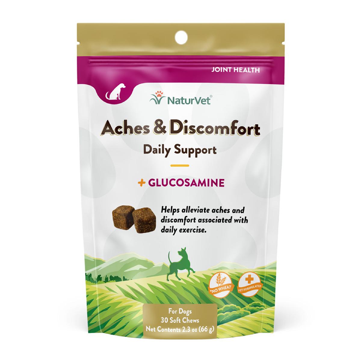 NaturVet Aches & Discomfort Soft Chew Bag 30 ct. Click to expand image