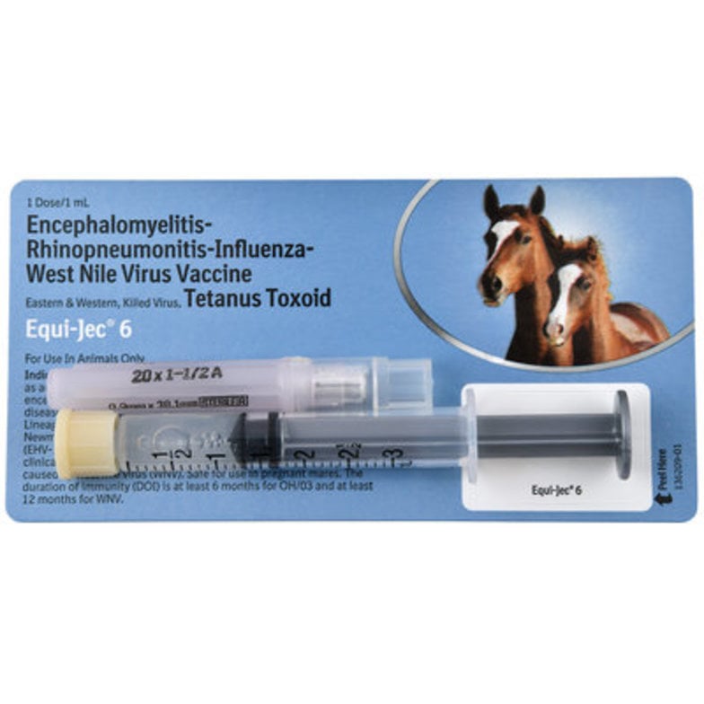 Equi Jec 6, 6 way vaccine, single dose syringe