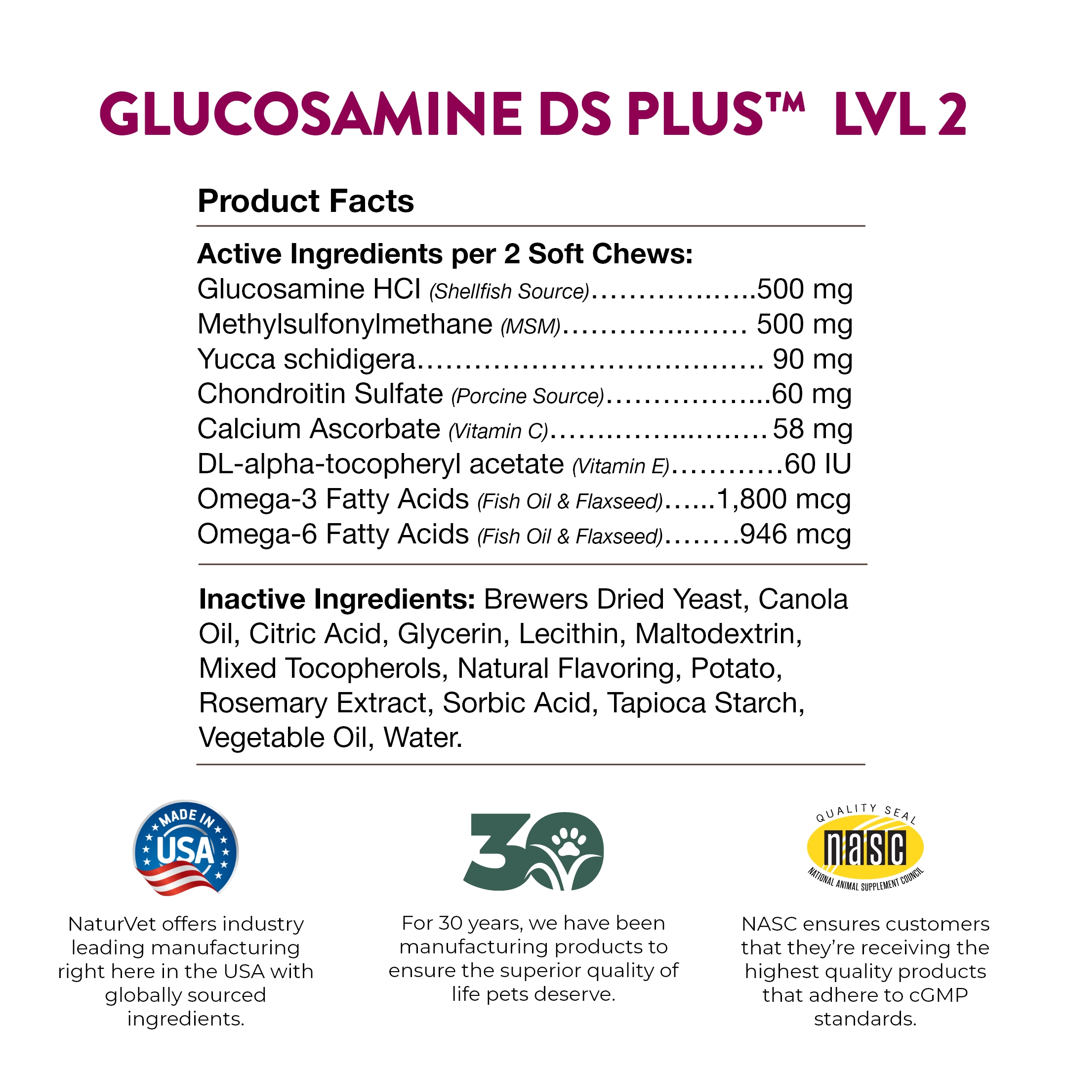 Glucosamine DS Plus L2 SC 120ct