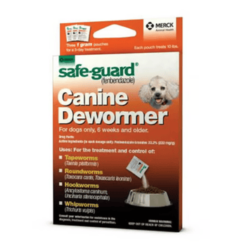 Safe-Guard Canine Dewormer 1g, 3-Pack, for Dogs