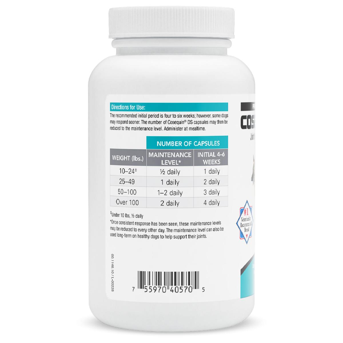 Nutramax Cosequin DS Joint Health Supplement for Dogs   With Glucosamine and Chondroitin, 132 Capsules