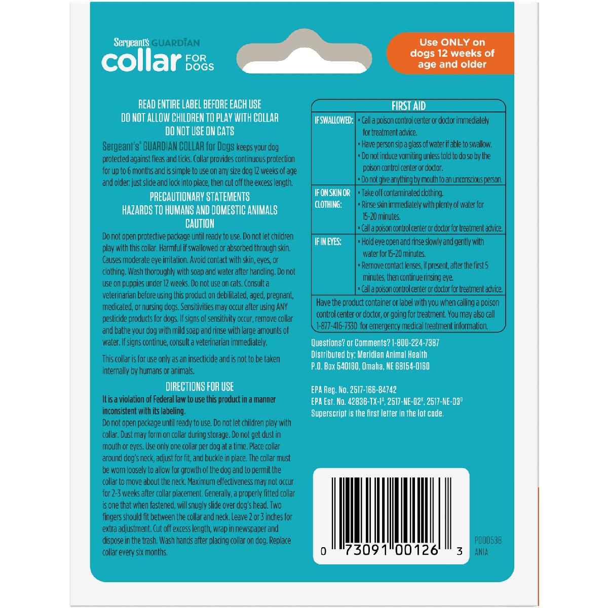 Sergeants-Guardian-Collar-Dogs-Flea-Back