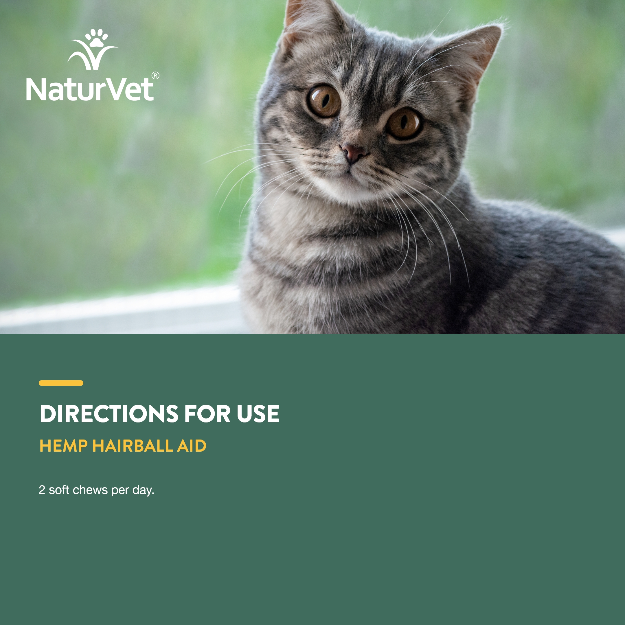 Hemp Hairball Aid CAT SC 60ct NV