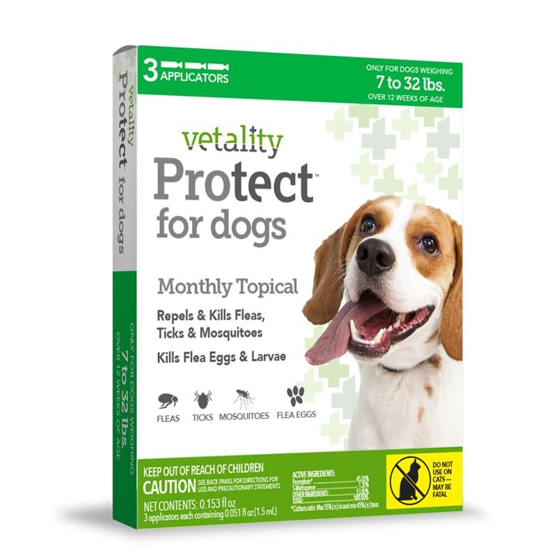 Vetality Protect for Dogs 7 32 lbs, 3 doses