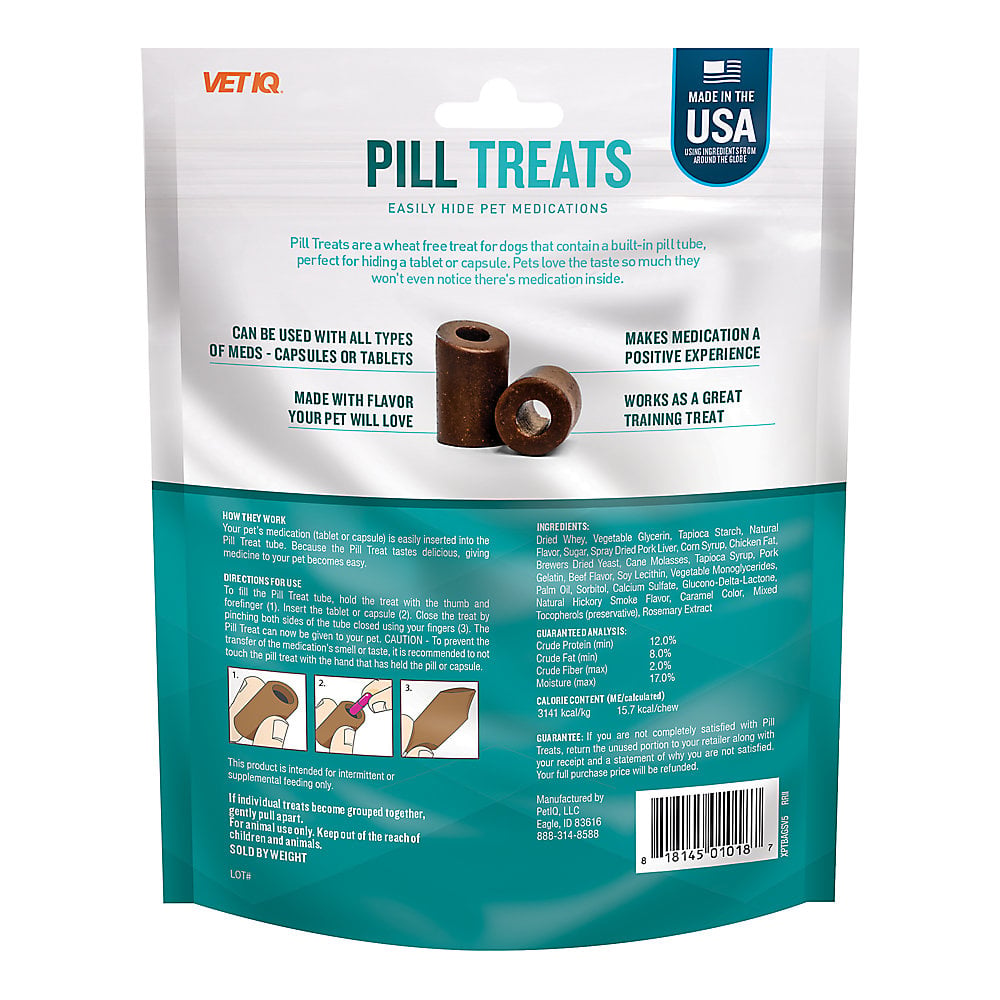VetIQ Pill Treats Chicken Flavored Dog Soft Chews, 30 ct