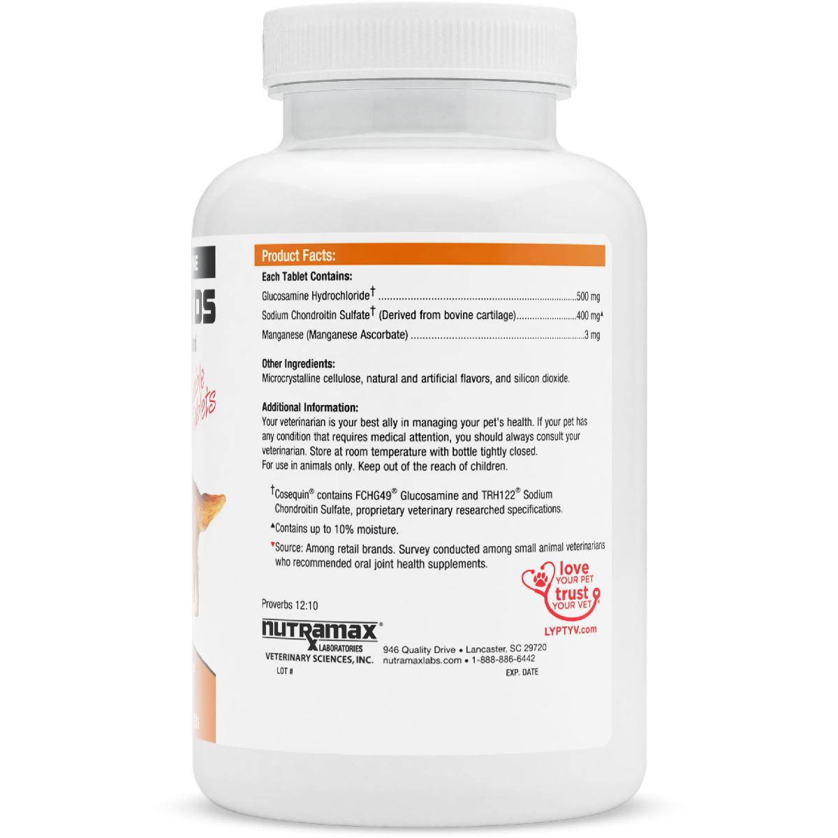 Nutramax Cosequin DS Joint Health Supplement for Dogs   With Glucosamine and Chondroitin, 132 Chewable Tablets