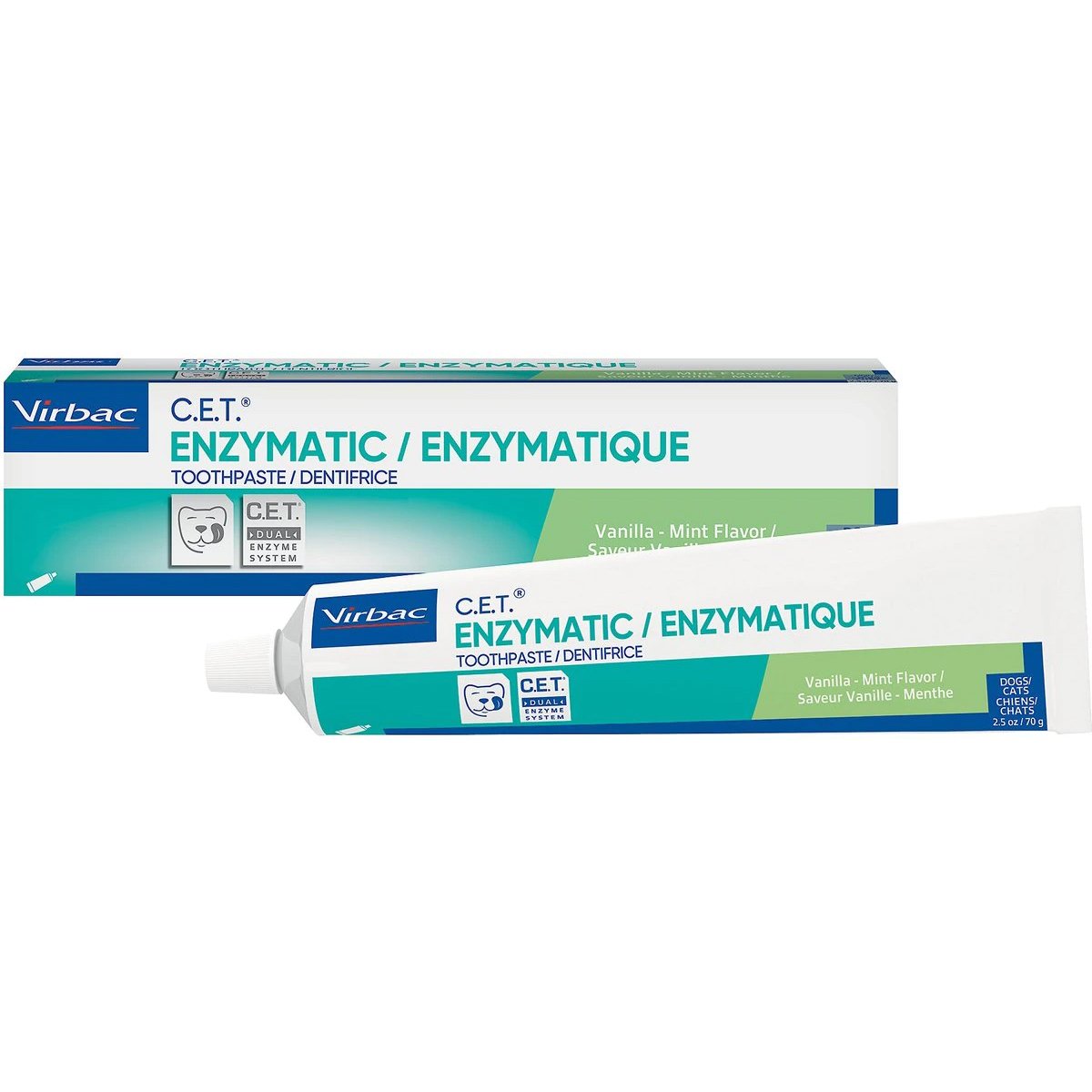 C.E.T. Enzymatic Toothpaste, Vanilla Mint Flavor, 2.5 ounces (70 grams)
