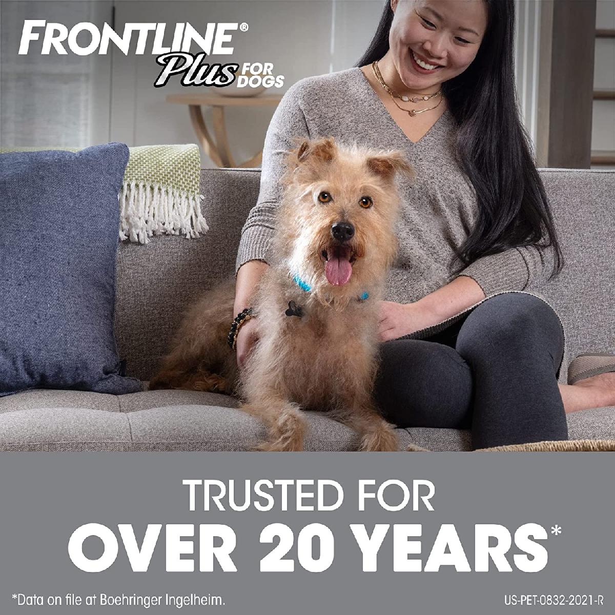 Frontline Plus for Dogs, 23 44 pounds, 3 doses