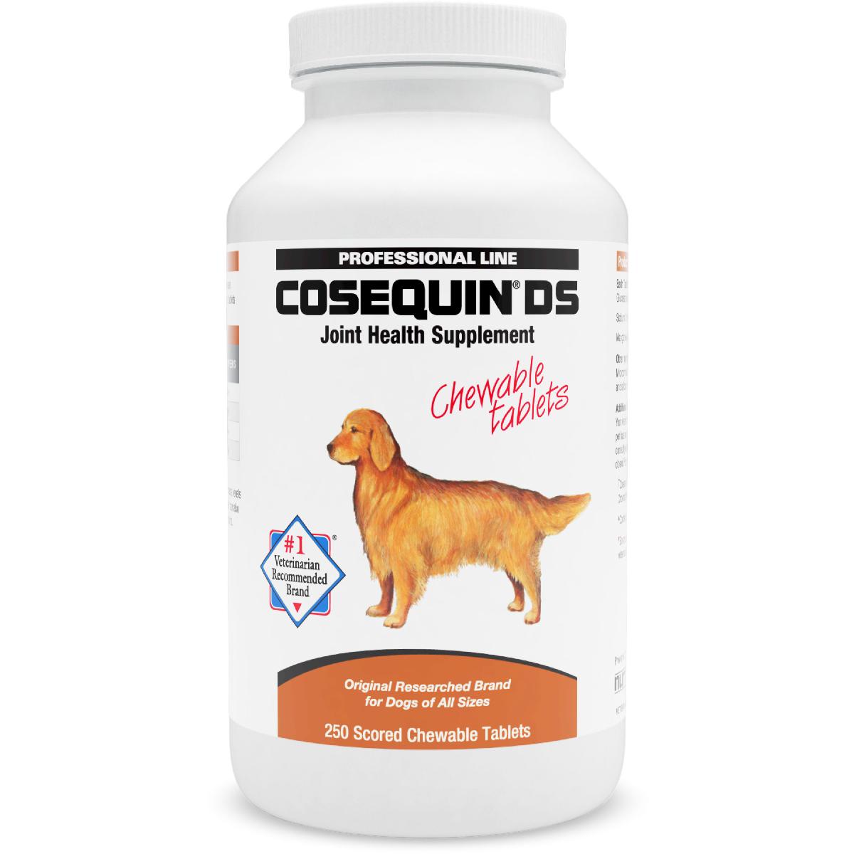 Nutramax Cosequin DS Joint Health Supplement for Dogs   With Glucosamine and Chondroitin, 250 Chewable Tablets