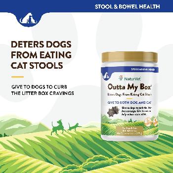 NaturVet Outta My Box Stool Deterrant for Dogs and Cats 500 chews