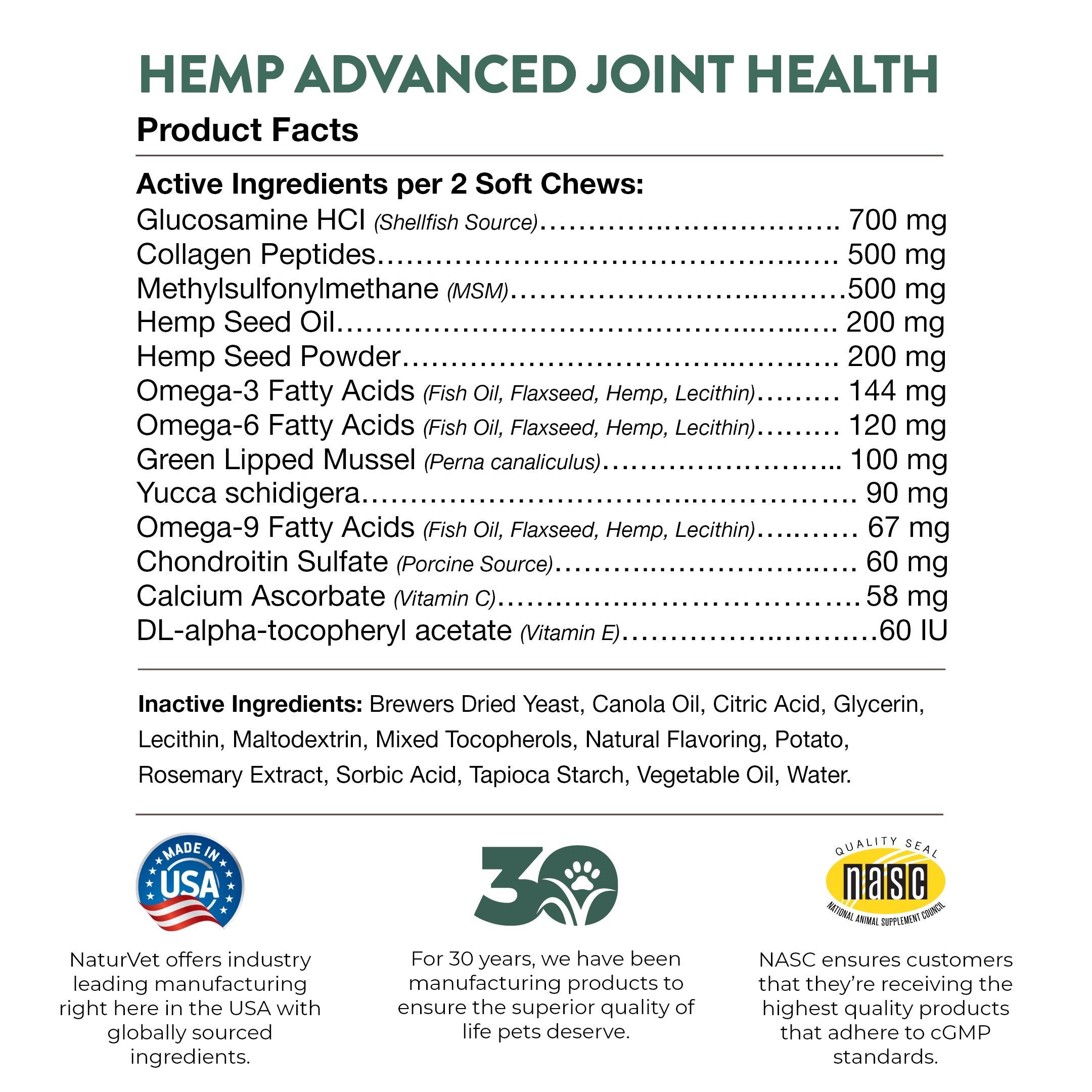 Hemp Advanced Joint Health SC 60ct