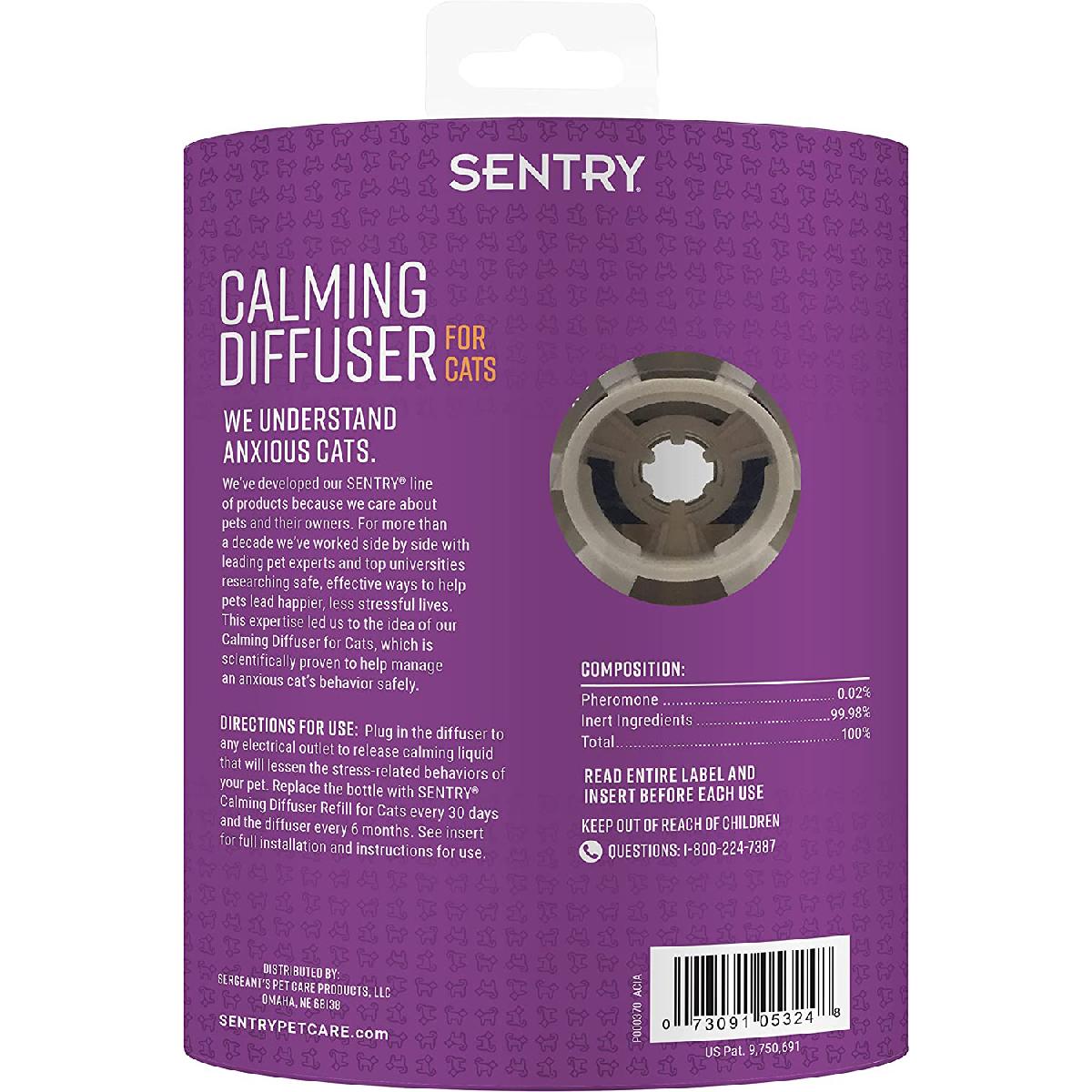Sentry Calming Diffuser Cat 1.5 oz.