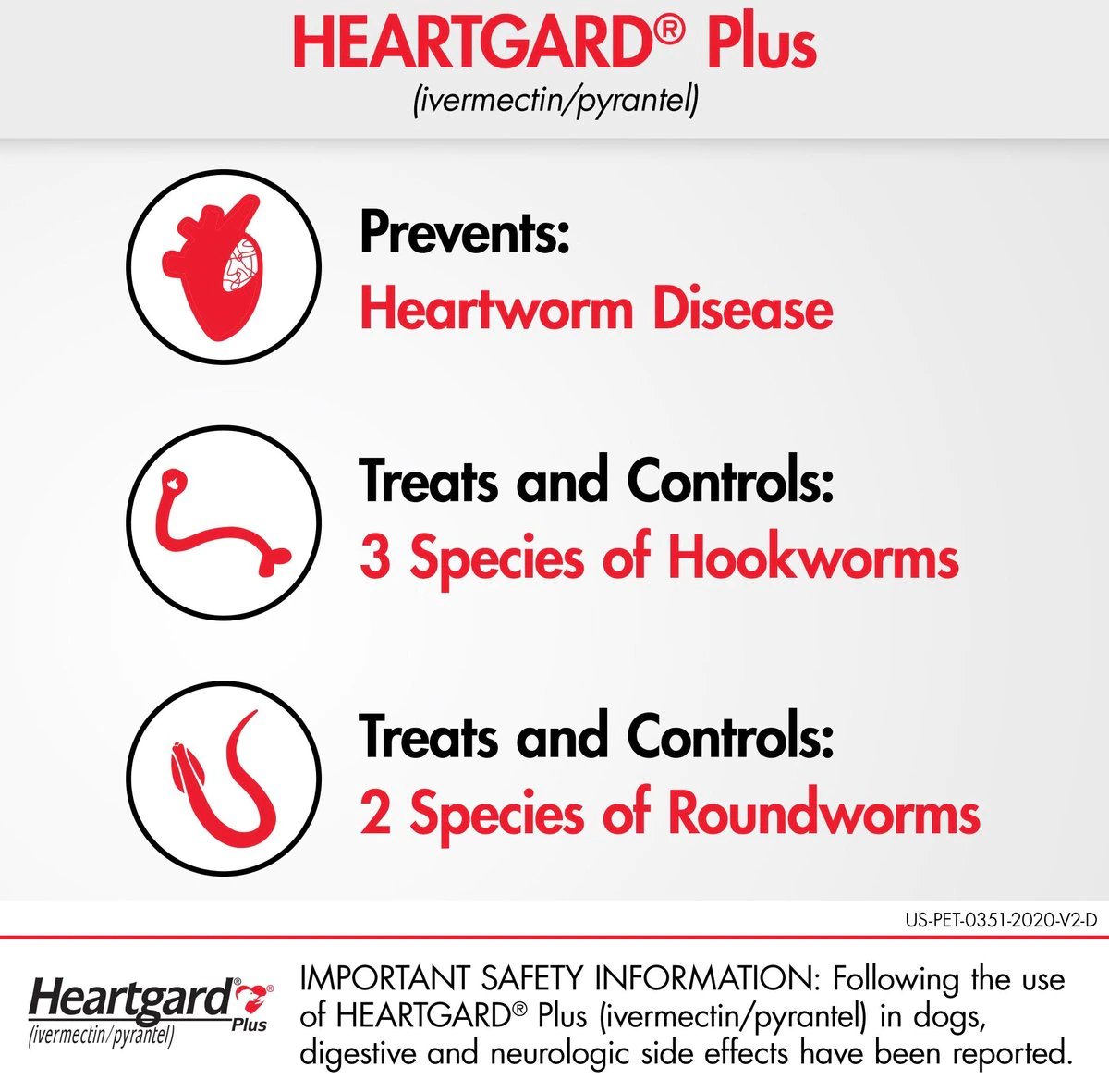 HEARTGARD Plus Chewables for Dogs, 26 50 lbs, 6 chewables
