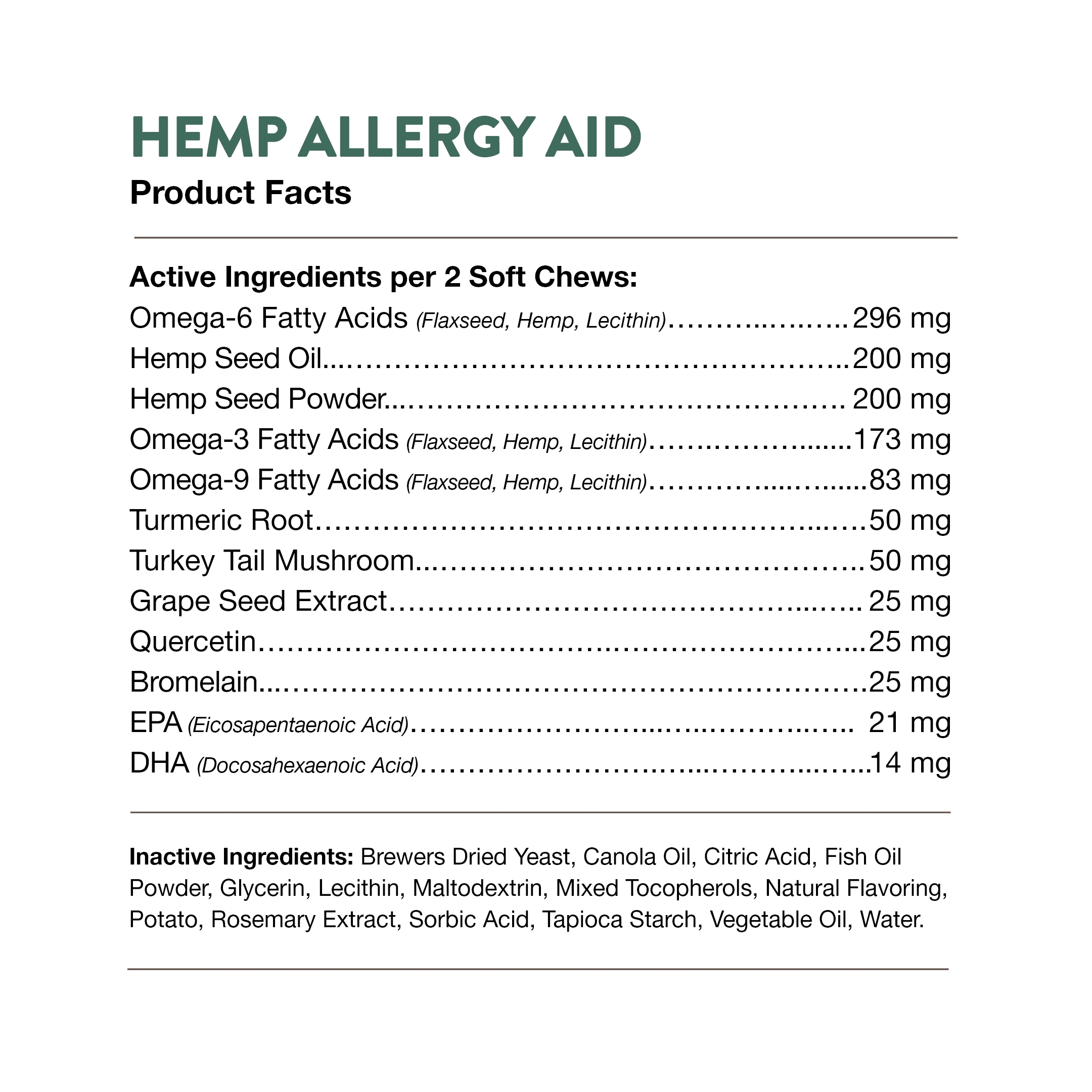 Hemp Allergy Aid SC 120ct NV