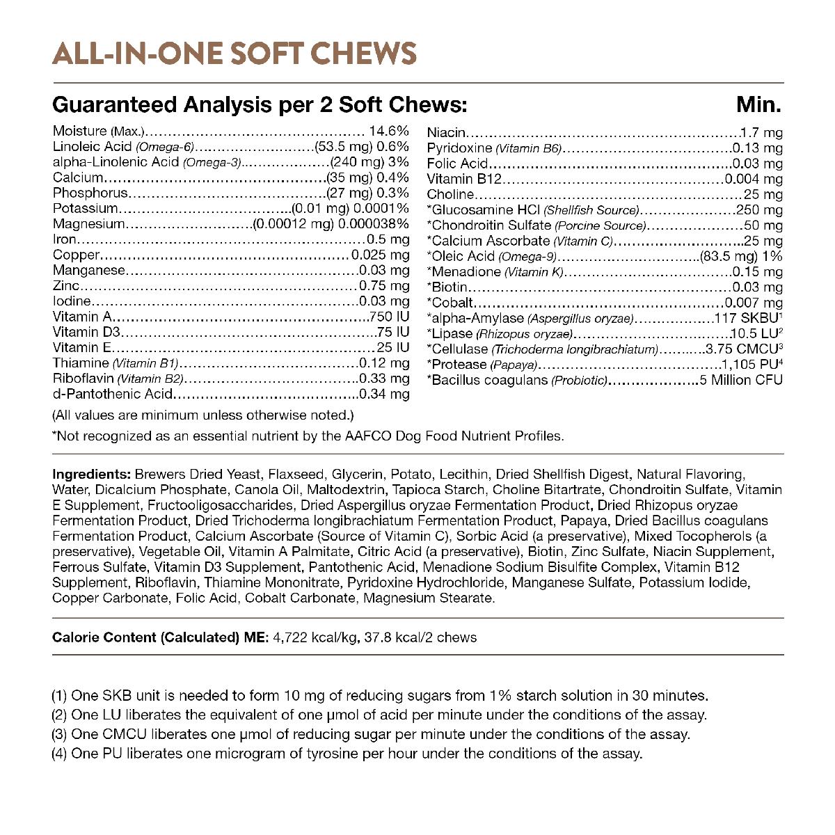 NaturVet All In One Soft Chews for Dogs 120 count