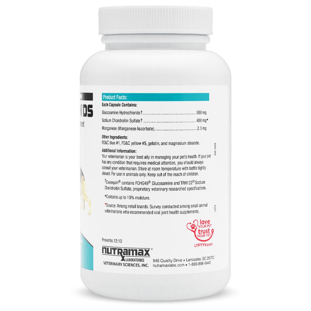 Nutramax Cosequin DS Joint Health Supplement for Dogs   With Glucosamine and Chondroitin, 132 Capsules