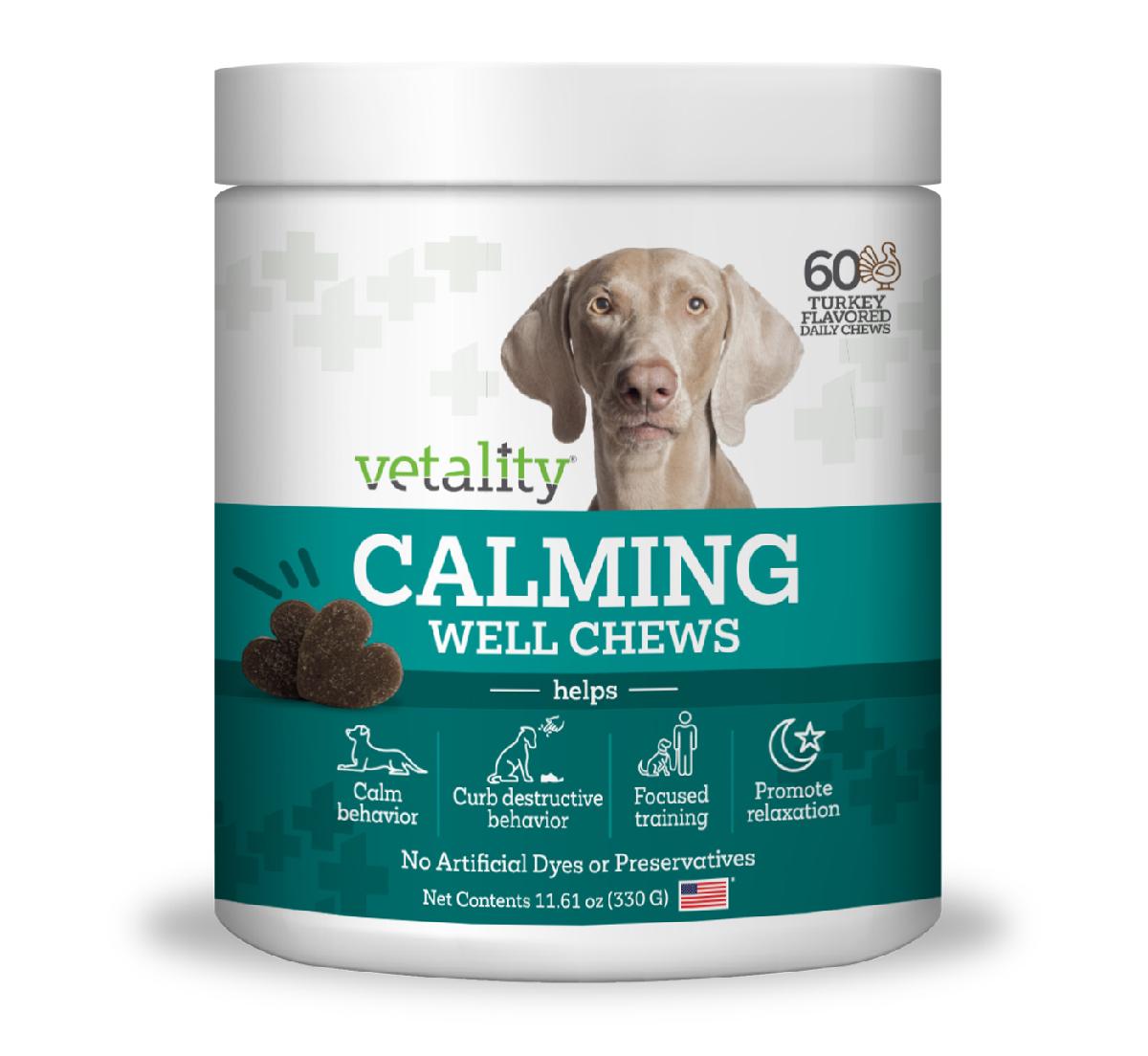 Vetality Calming Sniffer Soft Chews for Dogs, 60 Count