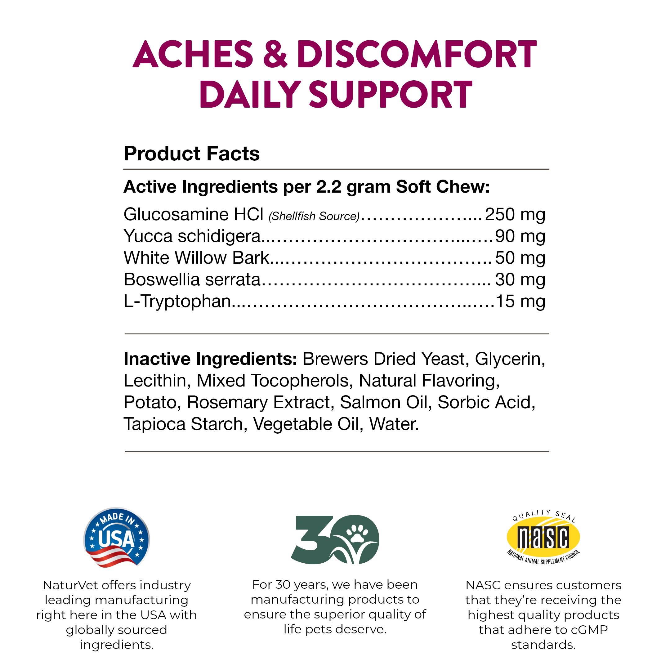 Aches Discomfort SC 30ct Bag