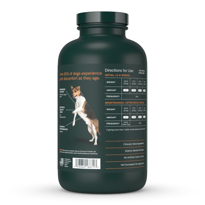Extra Strength Healthy Hip & Joint Chewable Tablets for Dogs