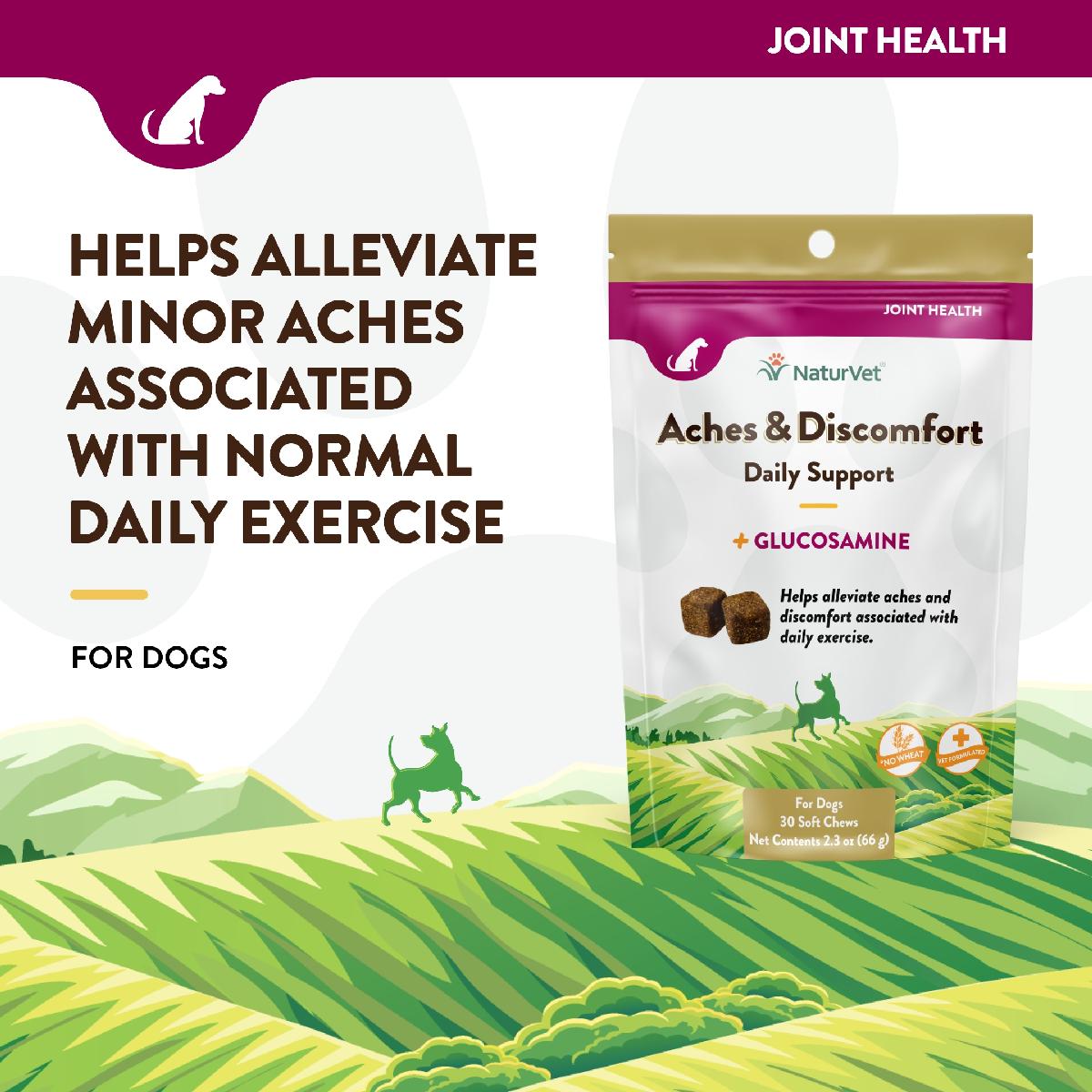 NaturVet Aches & Discomfort Soft Chew Bag 30 ct