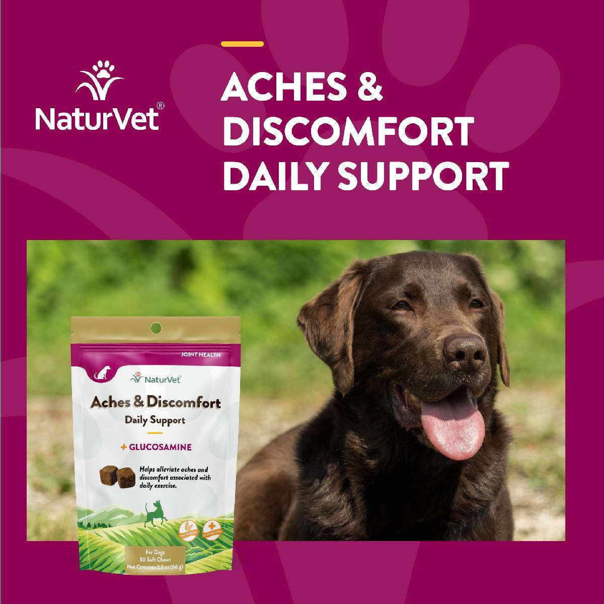 NaturVet Aches & Discomfort Soft Chew Bag 30 ct