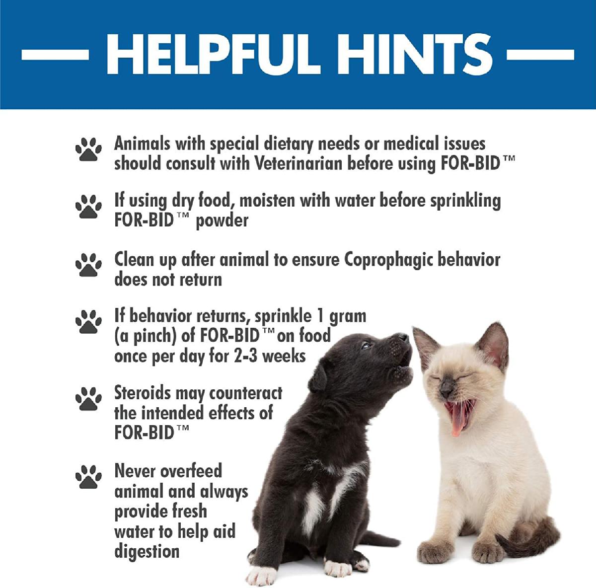 FOR BID Coprophagia Deterrent for Dogs and Cats, 12 count
