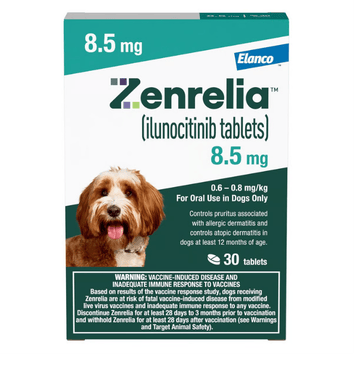 Zenrelia (ilunocitinib tablets) for Dogs, 8.5 mg, 30 Count
