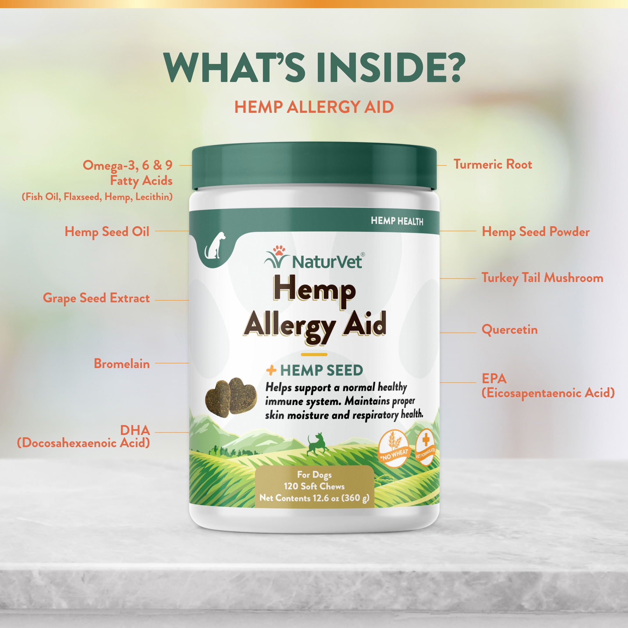 Hemp Allergy Aid SC 120ct NV