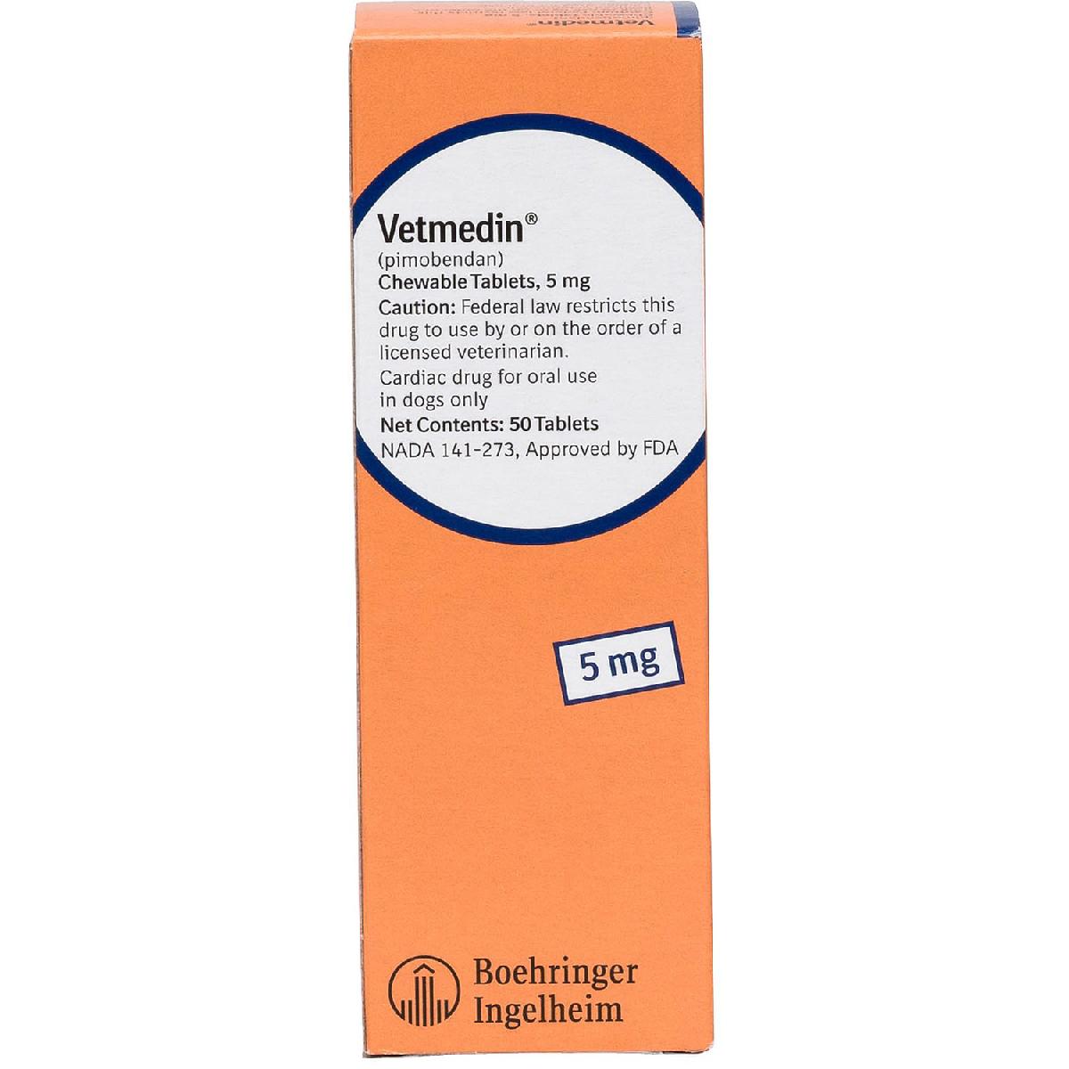 Vetmedin (pimobendan) Chewable Tablets 5 mg, 50 ct