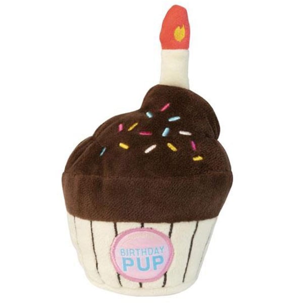 cupcake plush dog toy