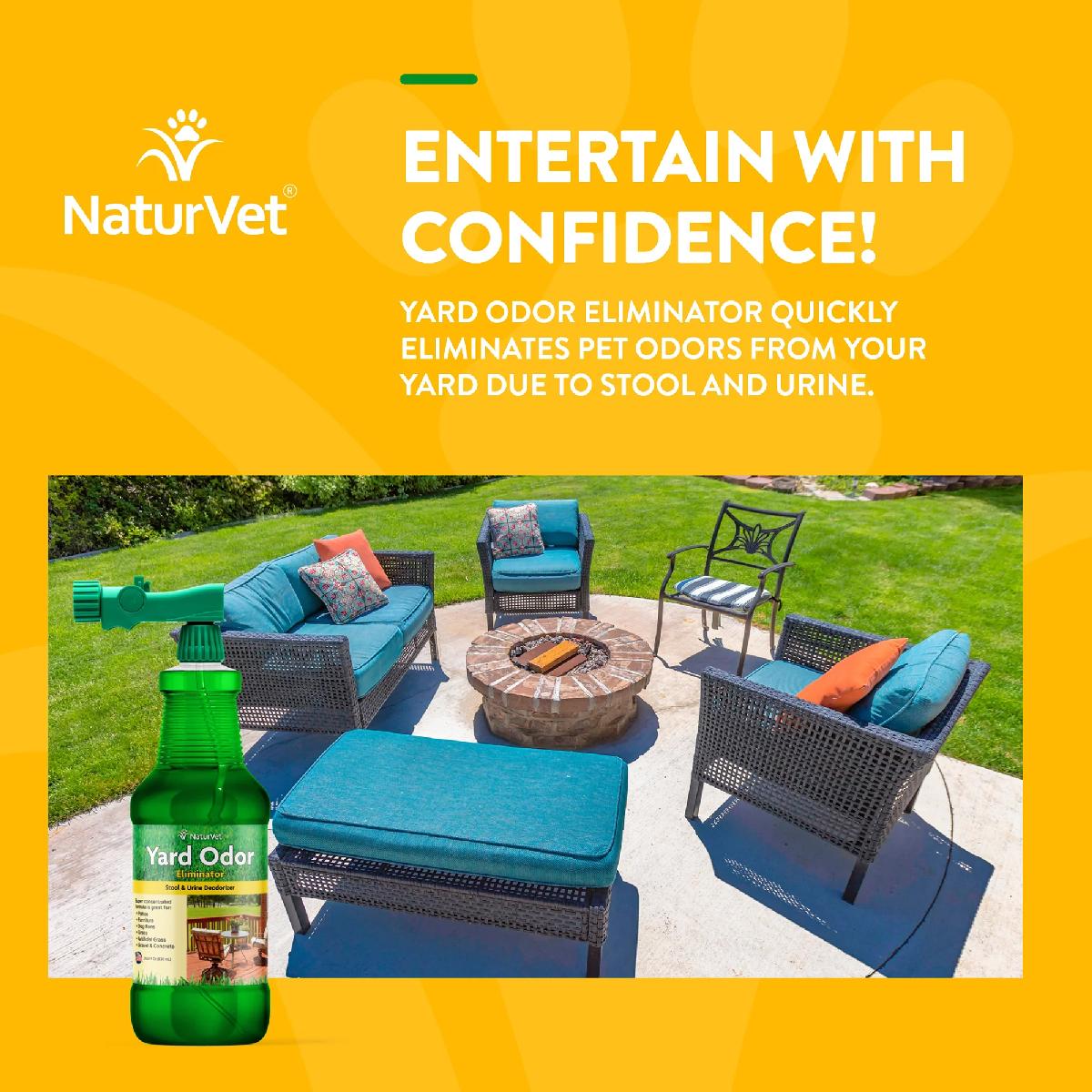 NaturVet Yard Odor Eliminator 31.6 fl oz bottle