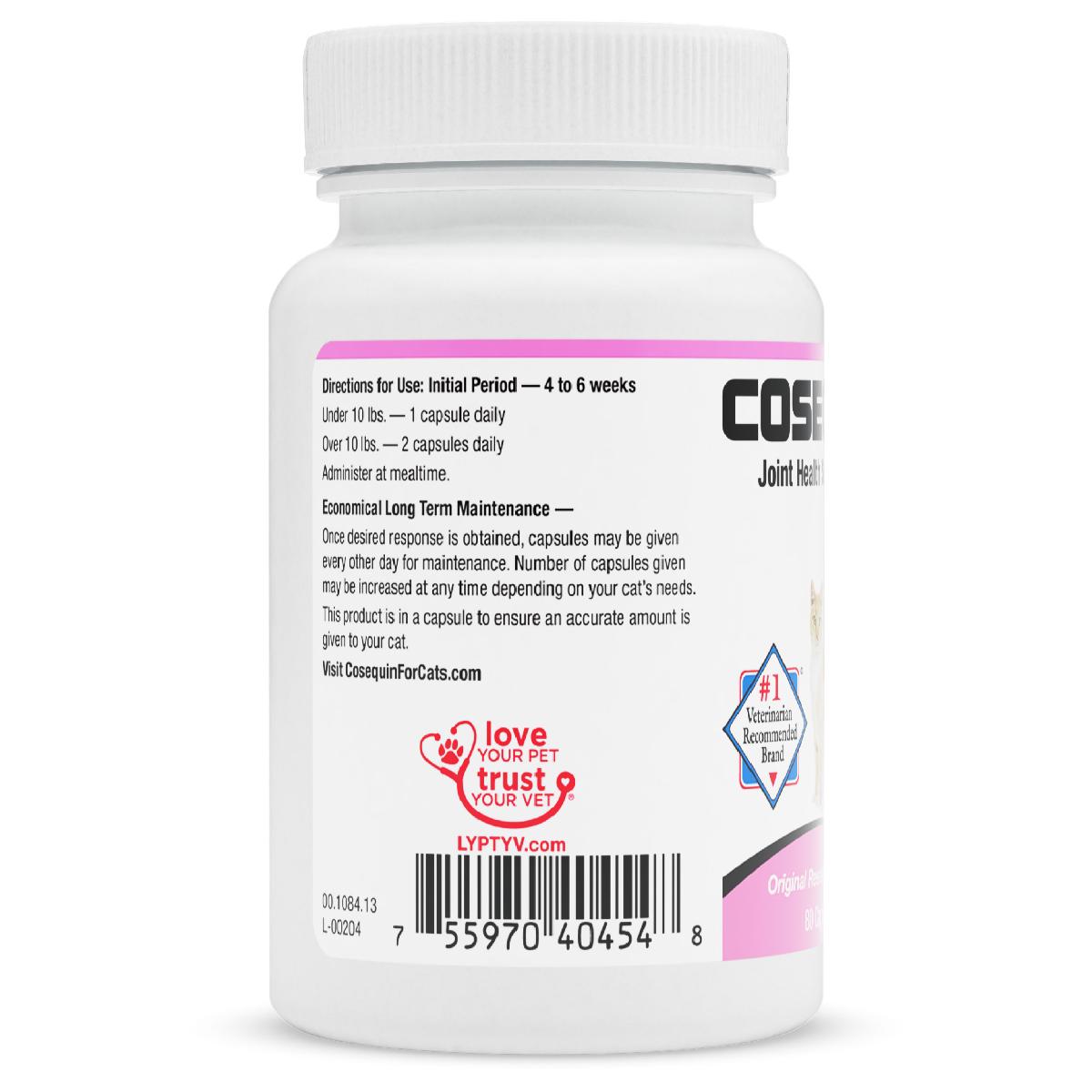 Nutramax Cosequin Joint Health Supplement for Cats   With Glucosamine and Chondroitin, 80 Capsules