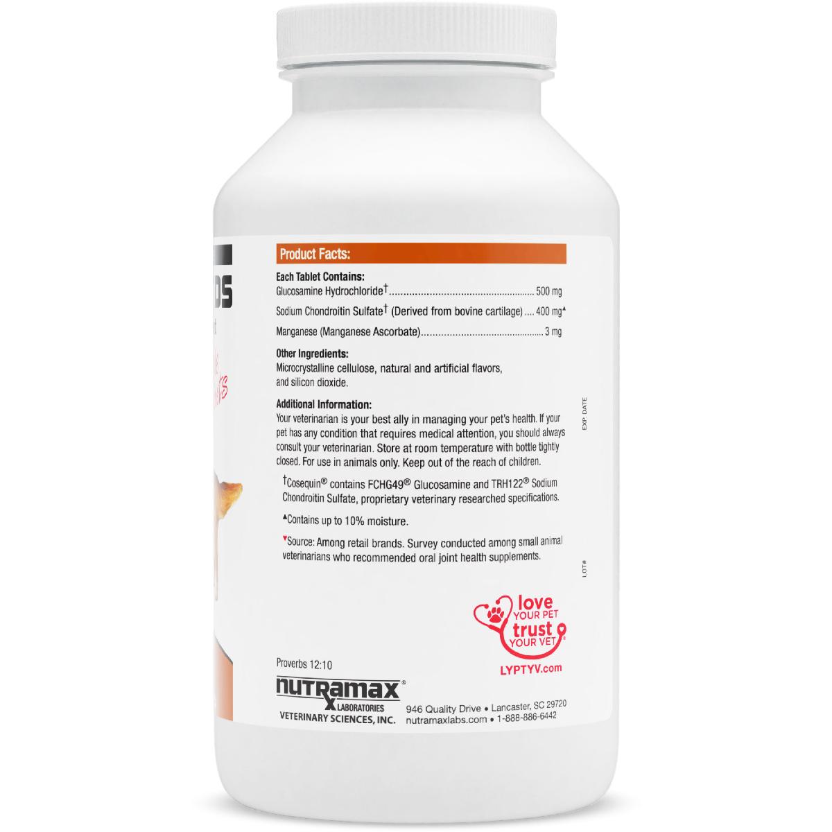 Nutramax Cosequin DS Joint Health Supplement for Dogs   With Glucosamine and Chondroitin, 250 Chewable Tablets