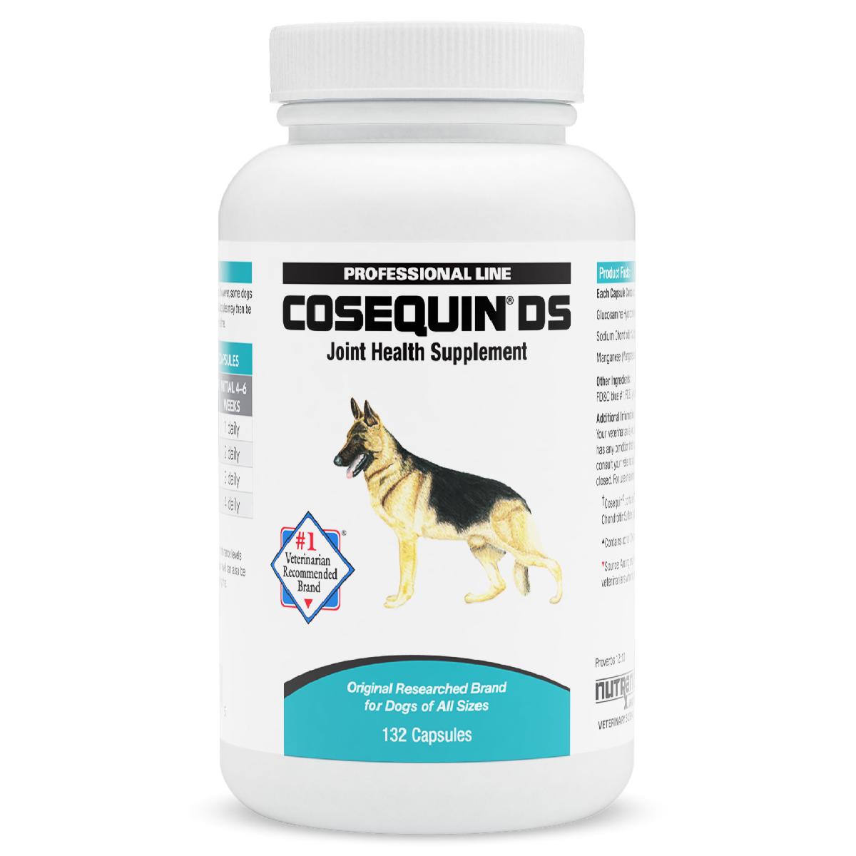 Nutramax Cosequin DS Joint Health Supplement for Dogs   With Glucosamine and Chondroitin, 132 Capsules
