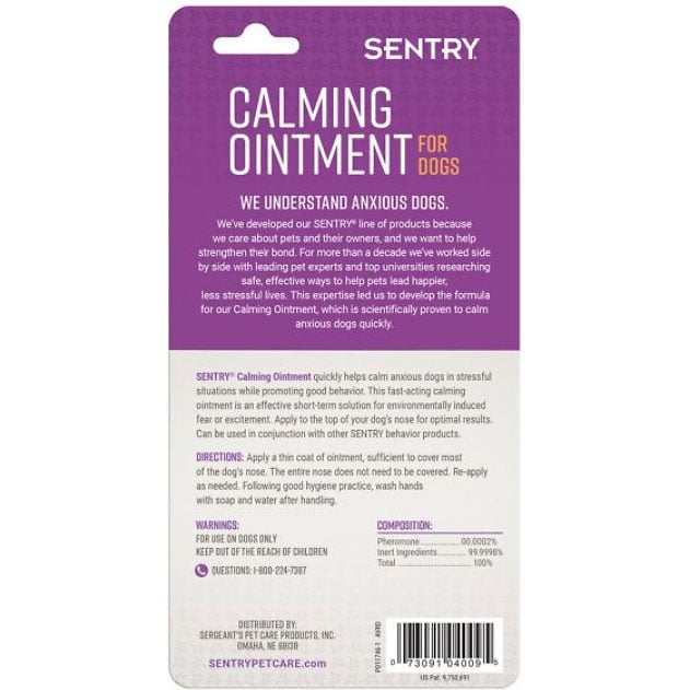 Sentry Calming Ointment for Dogs 1.5 oz
