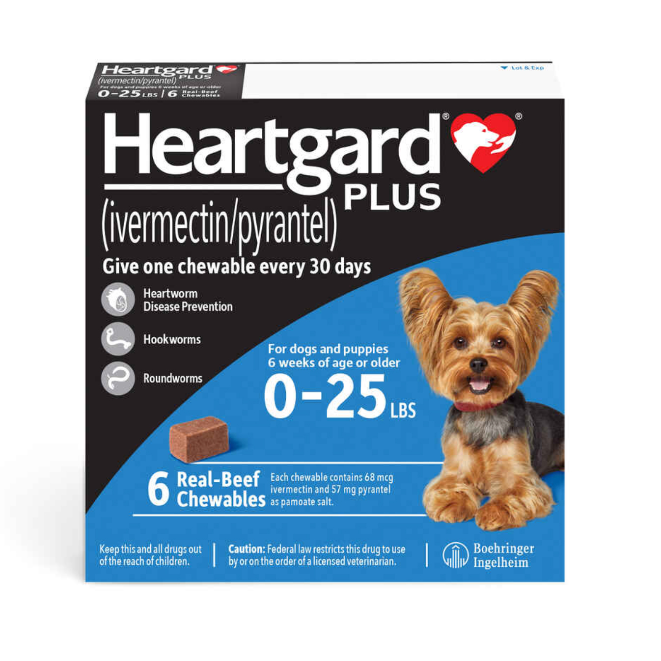 Heartgard Plus Blue Front. Click to expand image
