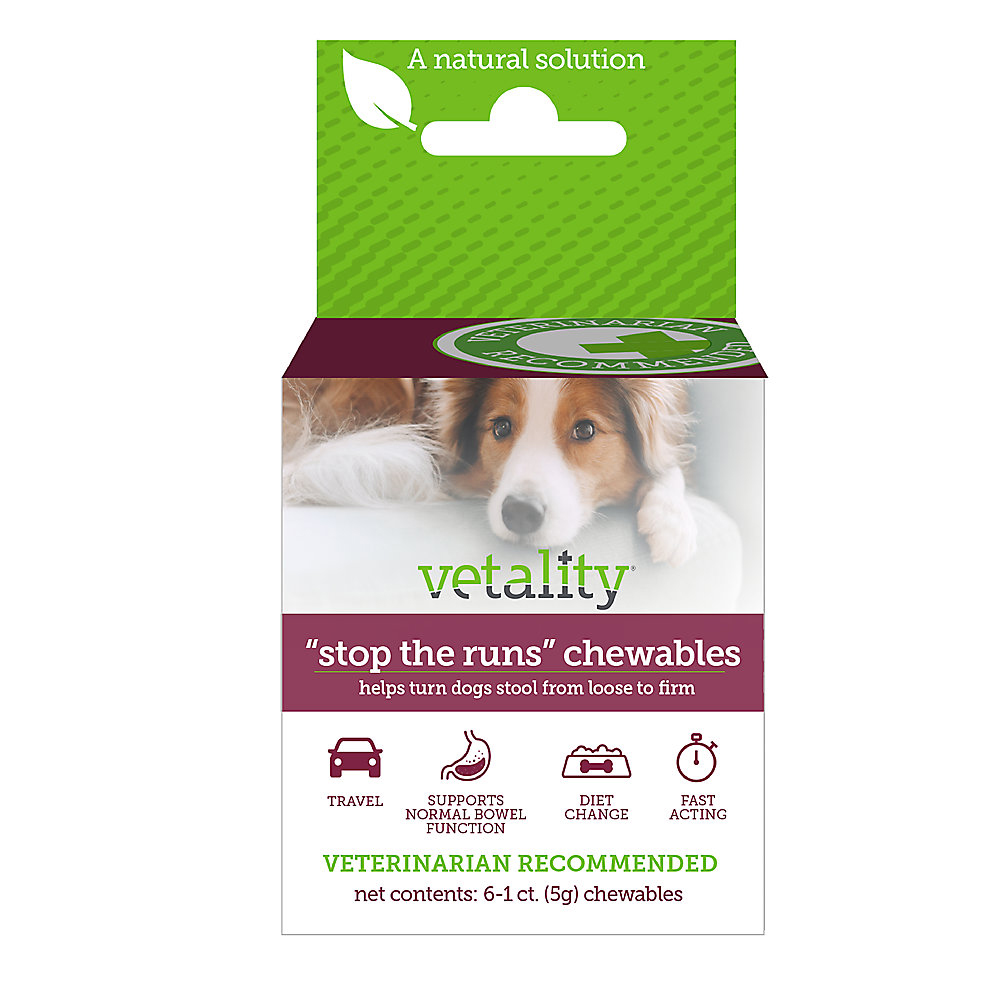 Product Vetality Stop The Runs Chewables for Dogs, 6 Count