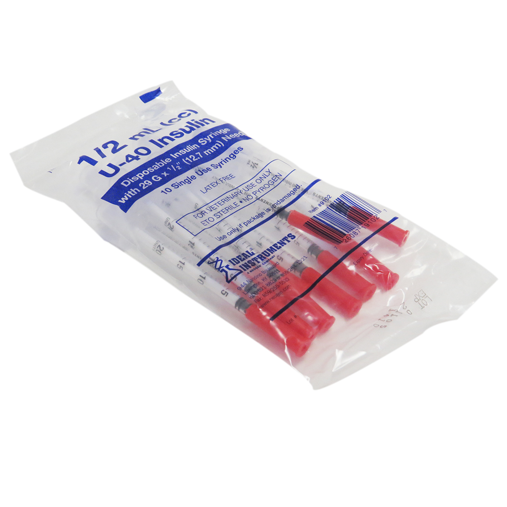U40 insulin syringes hotsell